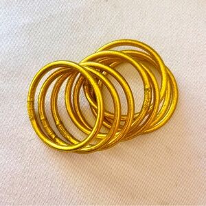 Buddha Girl Set of Gold Bracelets